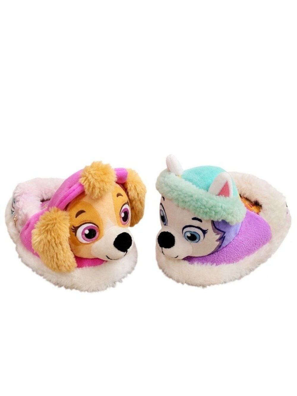 Nickelodeon Paw Patrol Toddler Size 5-6 Slippers 3D Skye Everest Plush Non-Slip